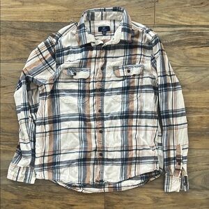 George Blue and White Casual Button Down Shirt